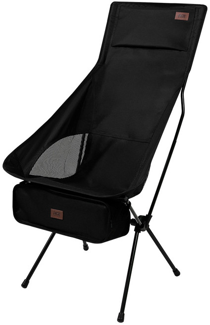 로티캠프 컴포트 체어 하이 휴대용 접이식 캠핑의자 CCL, 미드나잇 블랙, 1개