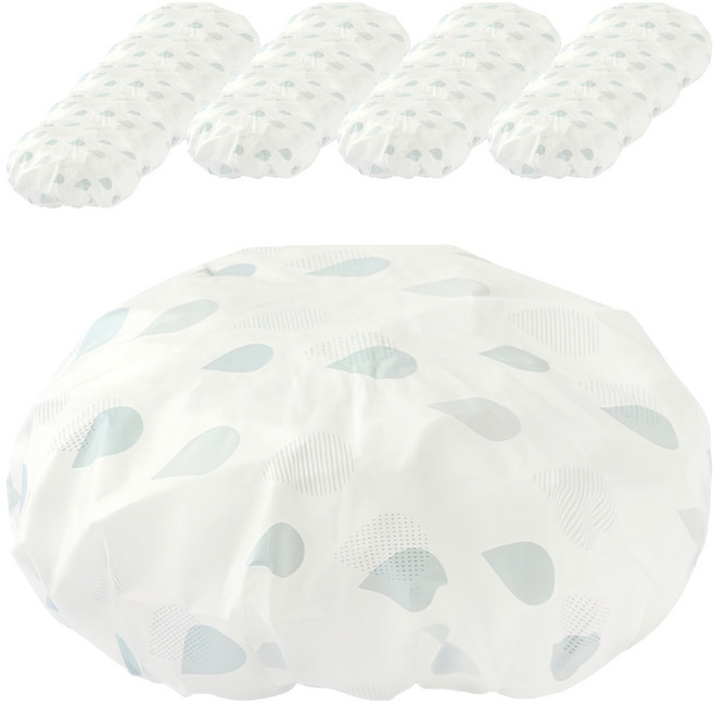 클레어라 세안 방수 샤워 헤어캡, 블루, 18개