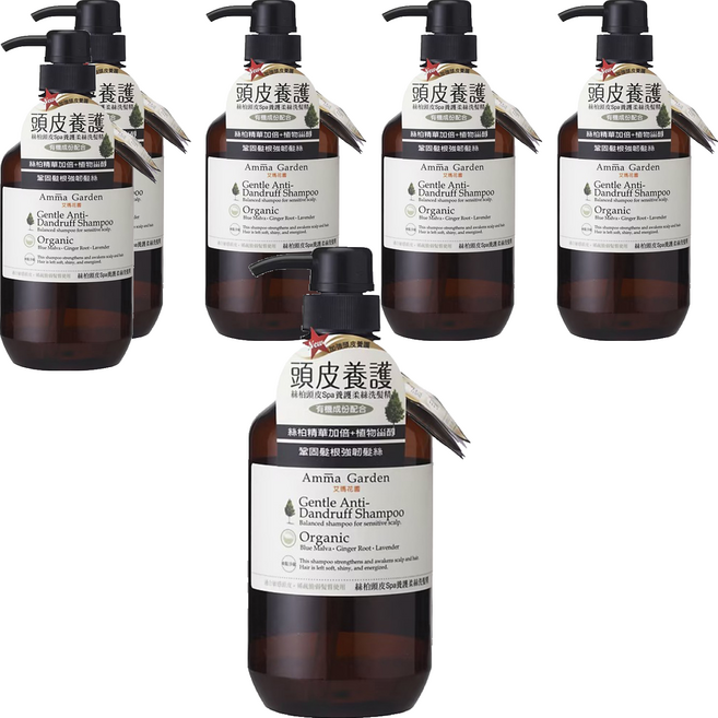 Amma Garden 艾瑪花園 絲柏頭皮SPA養護柔絲洗髮精, 500ml, 6瓶