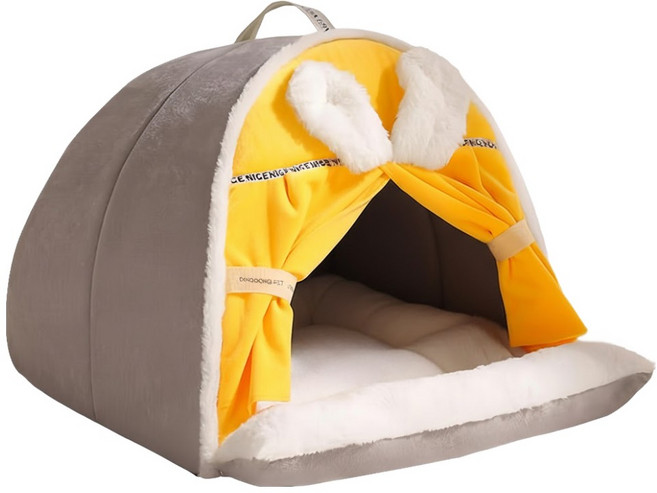 DING DONG PET 兔耳造型寵物圓頂帳篷屋, 1個