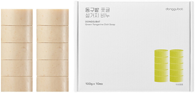 동구밭 풋귤 설거지 비누 10p, 1kg, 1개