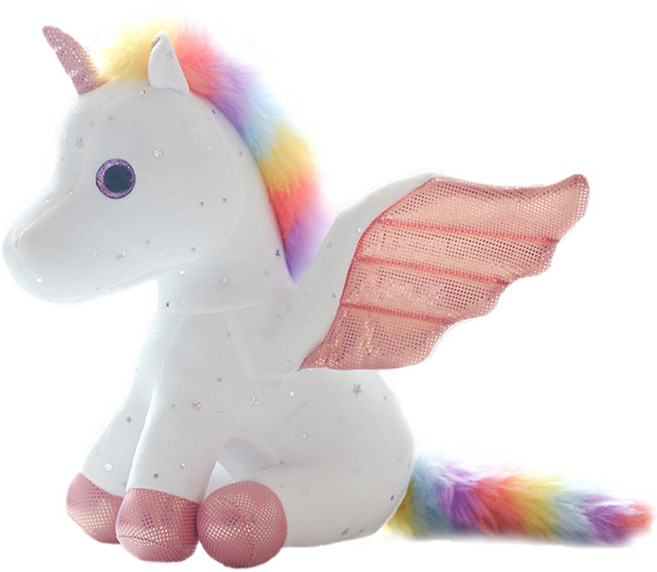 네이처타임즈 유니콘 봉제인형, 20cm, 화이트, 1개