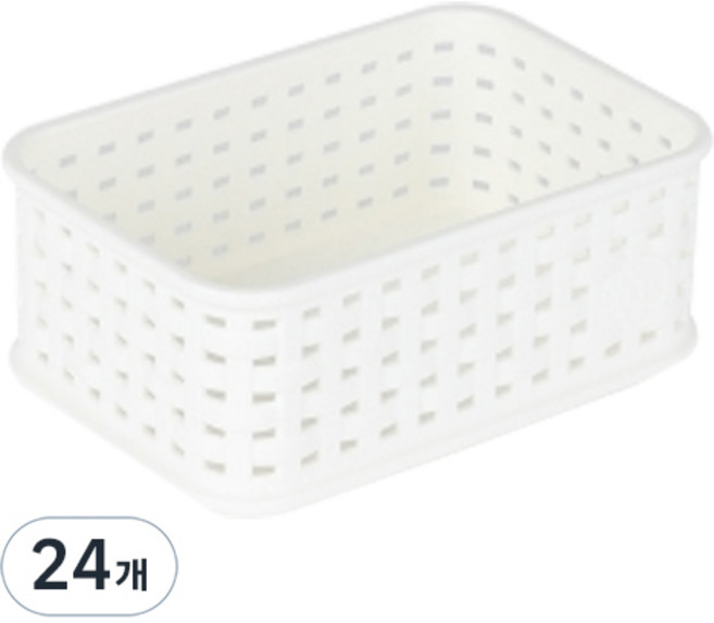 마이스타일 직T 라탄 바스켓, 화이트, 24개