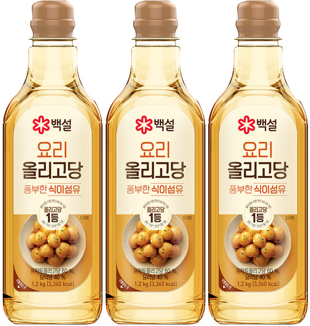 백설 요리 올리고당, 1.2kg, 3개