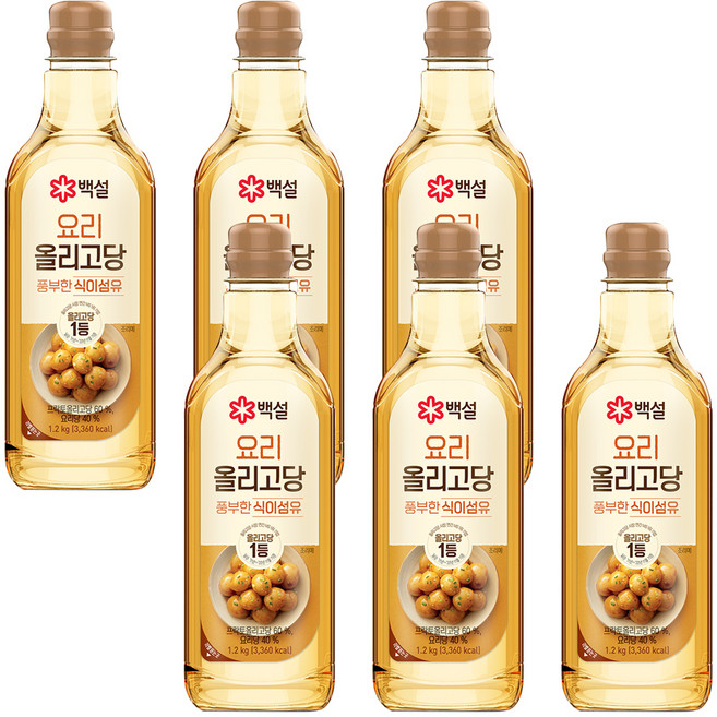 백설 요리 올리고당, 1.2kg, 6개