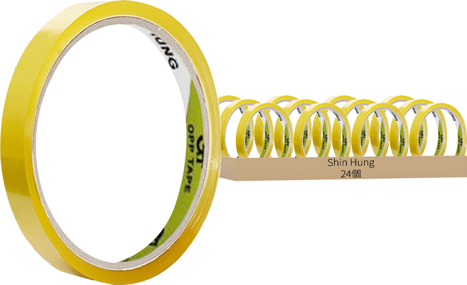 Shin Hung 紙箱膠帶 25m x 12mm, 24個