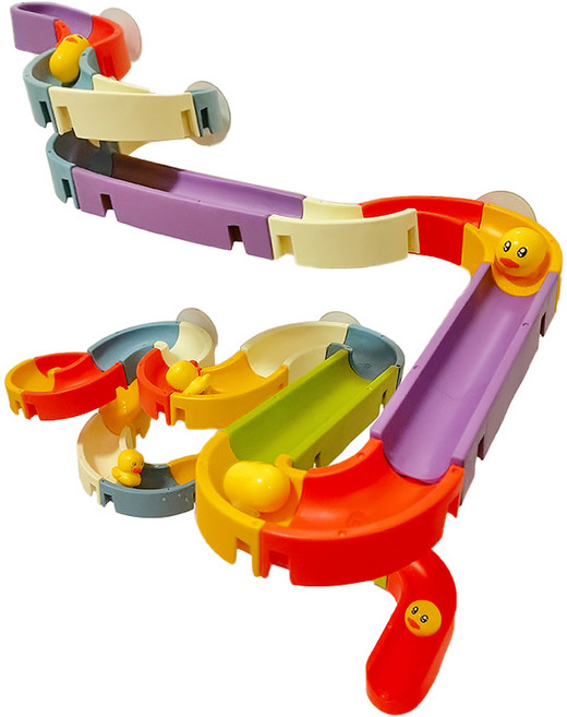 키저스 워터슬라이드 블록 오감발달 목욕놀이 교구 장난감 48p, 혼합색상, 1개