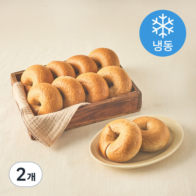 훕훕베이글 유기농 인증 통밀 베이글 10개입 (냉동), 900g, 2개