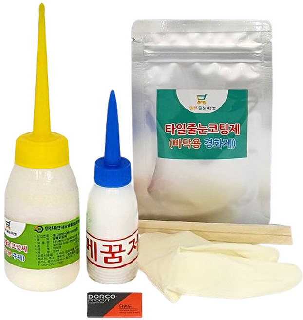 Sselpeu Julrun Maket 地板用磁磚填縫塗層劑 100g 套組 霧面象牙白, 1套