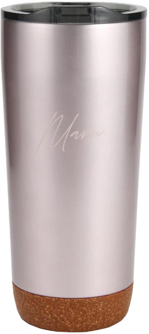 MARU 丸山製研 陶瓷保溫杯 660ml 304不鏽鋼 陶瓷易潔層 防水材質 靜音止滑, 香檳粉, 1個