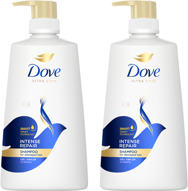 도브 인텐스 리페어 샴푸, 680ml, 2개