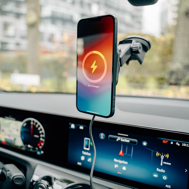 버바팀 Qi2 15W 고속 무선 충전 맥세이프 아이스 쿨링 시스템 냉각팬 차량용 거치대, 31861_Qi2 아이스쿨링시스템 맥세이프, 블랙