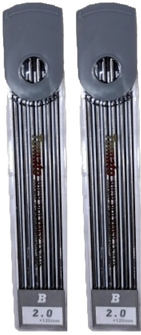 mbs 萬事捷 樹脂工程筆芯 B, 2mm, 2盒