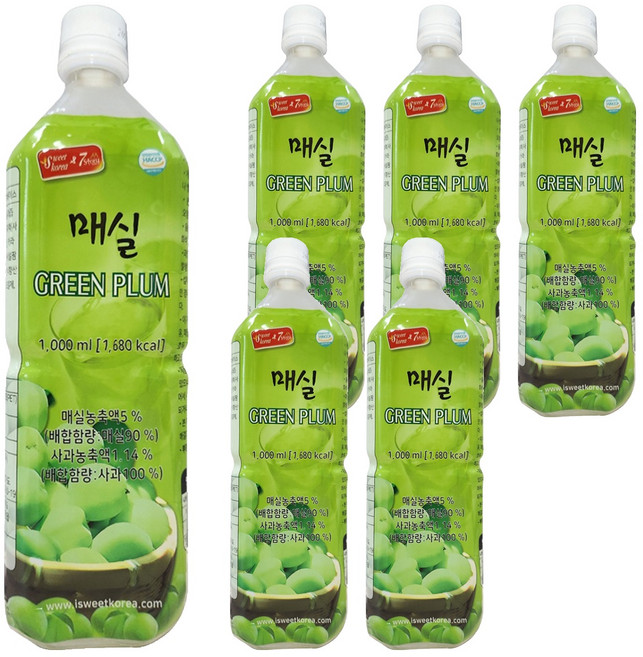 스위트코리아 매실액상, 1L, 6개