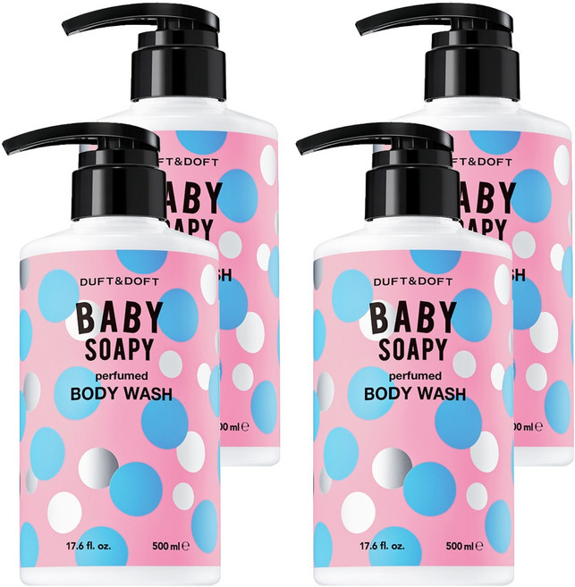 더프트앤도프트 퍼퓸드 바디워시 베이비소피, 500ml, 4개