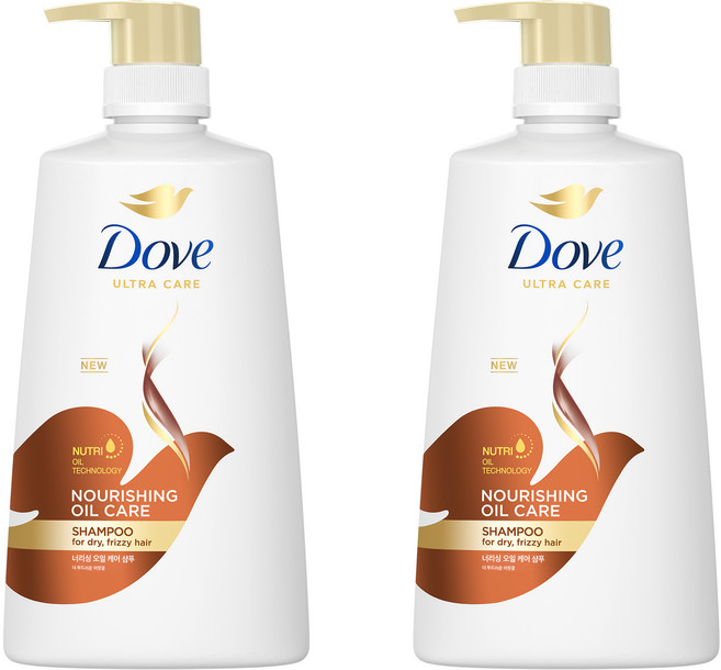 도브 너리싱오일케어 샴푸, 680ml, 2개