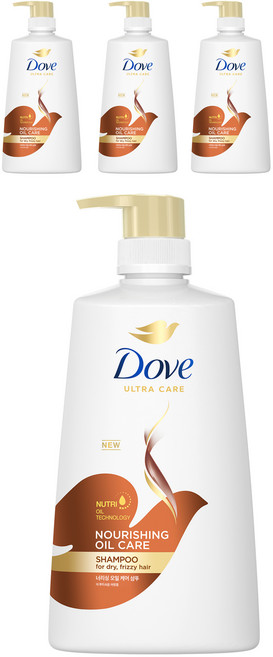 도브 너리싱 오일케어 샴푸, 680ml, 4개