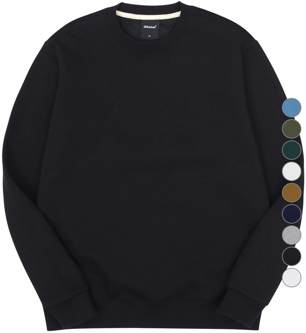 옥스타 프리미엄 무지 특양면 맨투맨 9SSP001