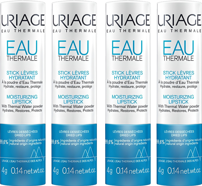 유리아쥬 오 떼르말 스틱 레브르 립밤, 무색, 4g, 4개