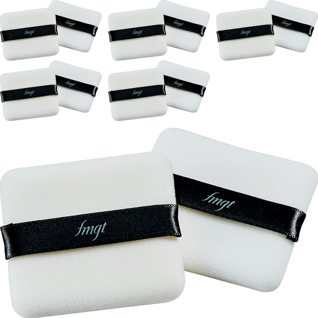 더페이스샵 더페이스샵 데일리 뷰티툴즈 뽀송 후로킹 퍼프 사각, 혼합색상, 12개