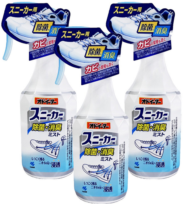 KOBAYASHI 小林製藥 Odoita 鞋用除菌消臭噴霧, 3瓶, 250ml