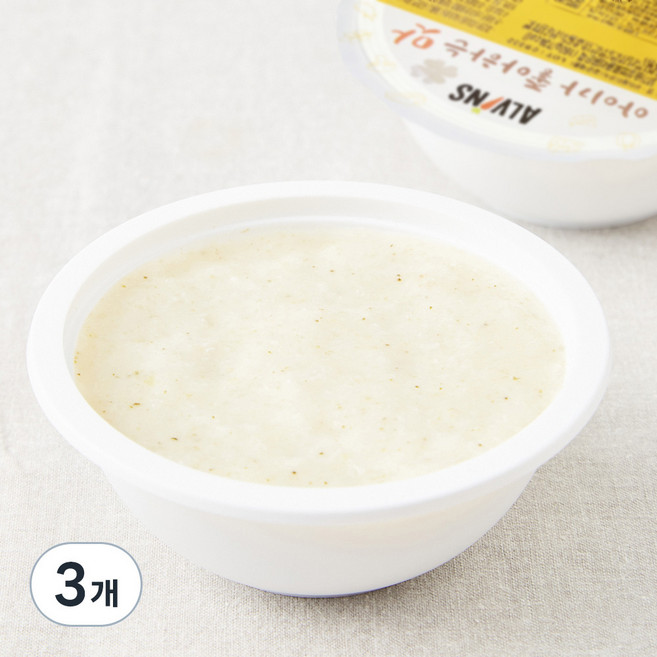 엘빈즈 이유식 초기2 5~6개월 닭가슴살브로콜리묽은죽, 160g, 3개, 혼합맛(닭가슴살/브로콜리)