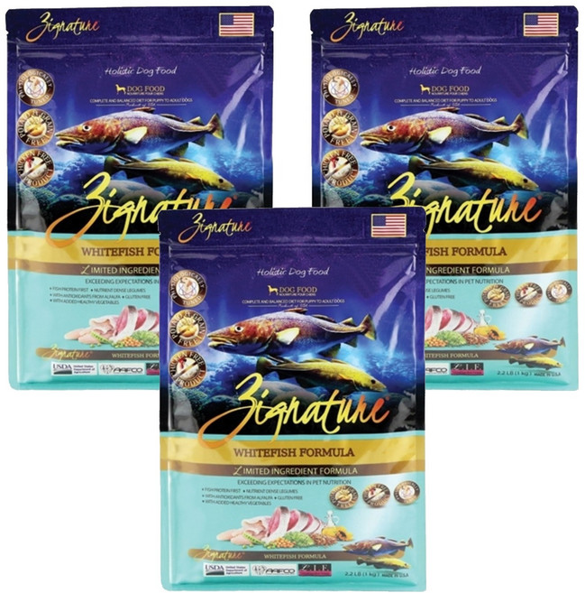 지그니쳐 강아지 포뮬라 기능성 사료, 소화기능/췌장개선, 1kg, 3개