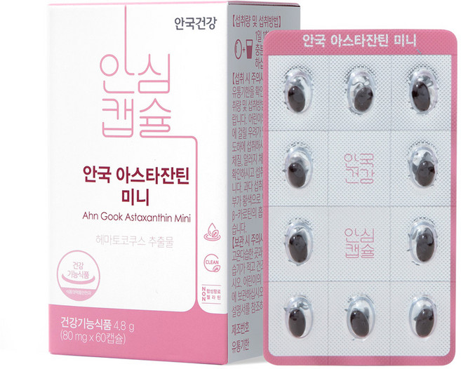 안국건강 아스타잔틴 미니, 60정, 1개