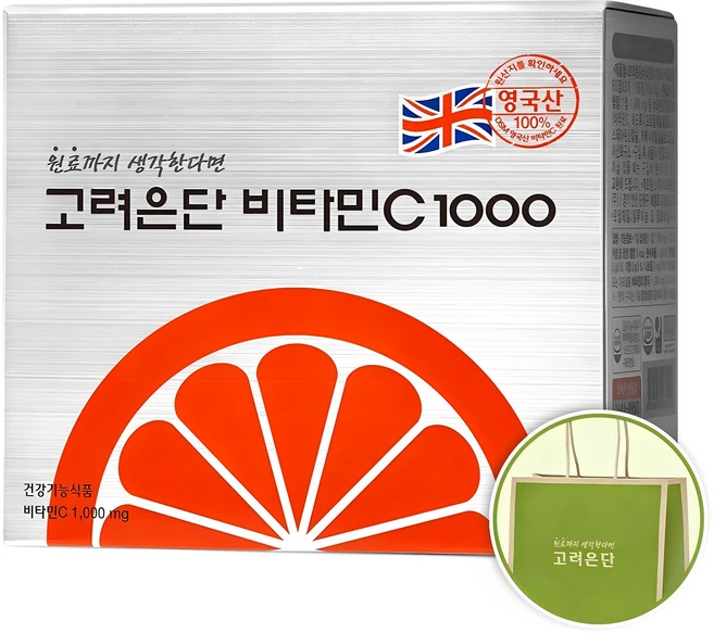 고려은단 비타민C 1000 + 쇼핑백, 180정, 1개 - 쿠팡