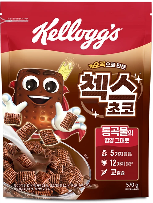 첵스초코 오곡으로 만든 시리얼, 570g, 1개 - 쿠팡