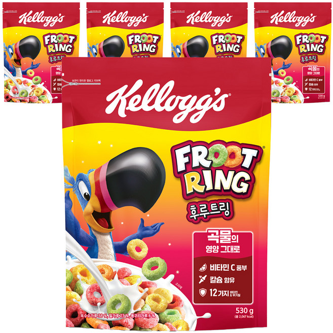 후루트링 시리얼, 530g, 5개