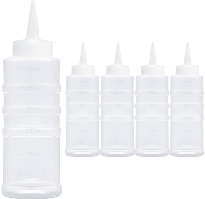 일상속반짝 국내생산 잘라쓰는 소스통 1구 뚜껑 미포함, 300ml, 5개