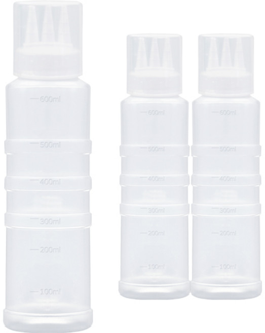 일상속반짝 국내생산 잘라쓰는 소스통 3구 뚜껑 포함, 600ml, 3개