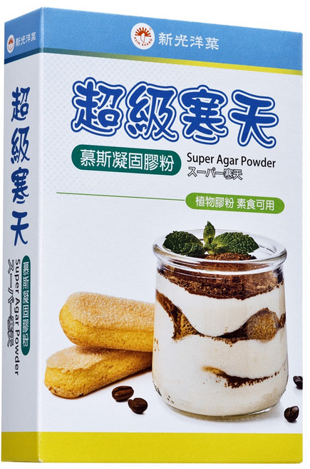 新光洋菜 超級寒天慕斯凝固膠粉, 50g, 1盒