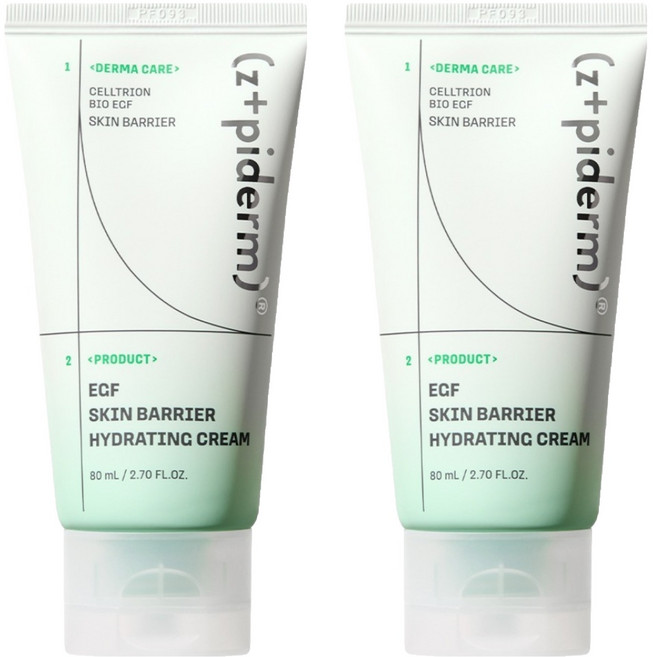 지피덤 EGF 스킨베리어 하이드레이팅 크림, 2개, 80ml