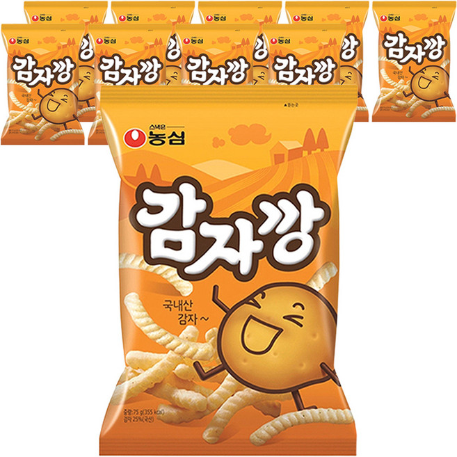 감자깡, 75g, 10개