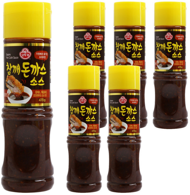 오뚜기 참깨 돈까스 소스 S, 470g, 6개