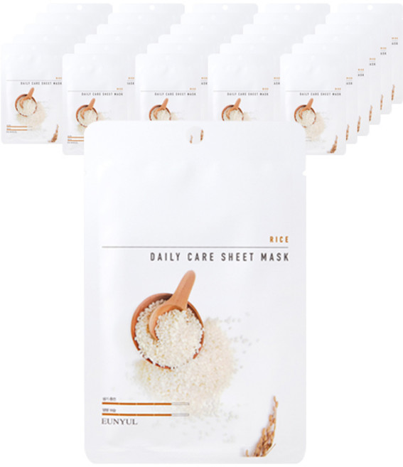 은율 라이스 데일리 케어 시트 마스크, 1개입, 30개