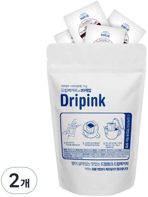 드립핑크 멕시코 드립백커피, 10g, 20개입, 2개