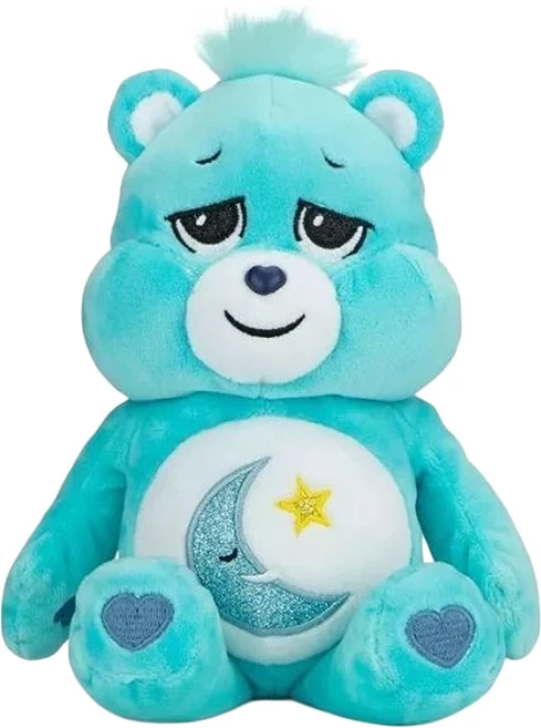 Care Bears 睡覺熊 絨毛玩具 閃亮版, 藍色, 9吋, 1個