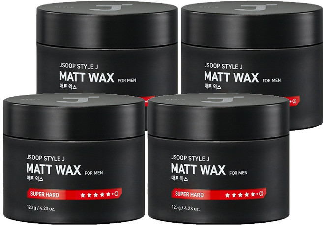 제이숲 스타일제이 포맨 하드 매트 왁스, 120g, 4개