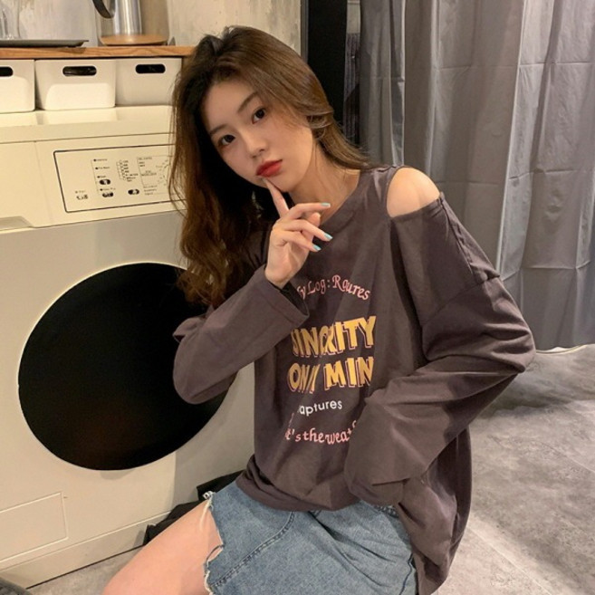 PEONIST 女款 Mind 寬鬆版長袖長版T恤
