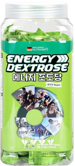 뉴트리크라프트 에너지 포도당 캔디, 250정, 1개