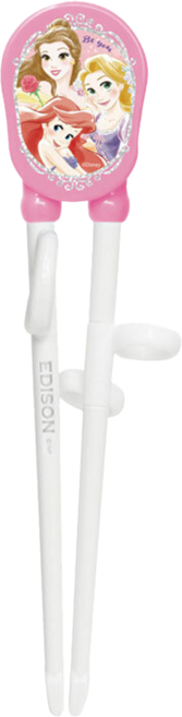 EDISON mama 迪士尼公主 左手用學習筷 18.5cm 2歲~入園前, 粉色, 1雙