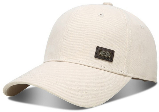 지프스피릿 캐주얼 패션 심플 베이직 스티치 사각 로고 볼캡