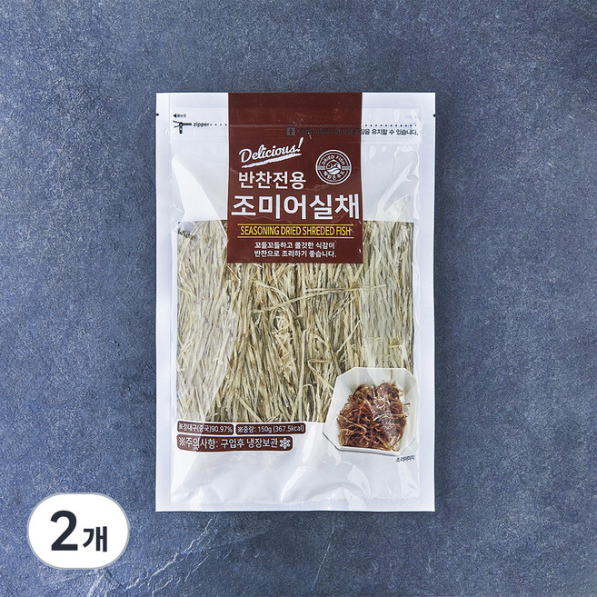 해맑은푸드 반찬전용 조미 어실채, 2개, 150g