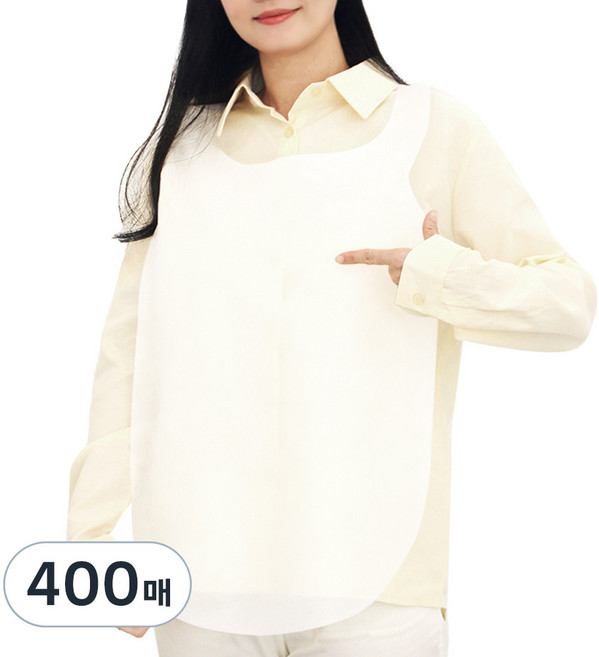 탐사 일회용 앞치마, 400개, 화이트