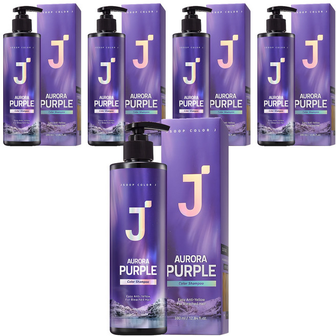 제이숲 컬러제이 오로라 보색 샴푸 퍼플, 380ml, 5개