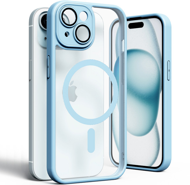 누아트 맥세이프 마그네틱 컬러엣지 풀커버 휴대폰 케이스