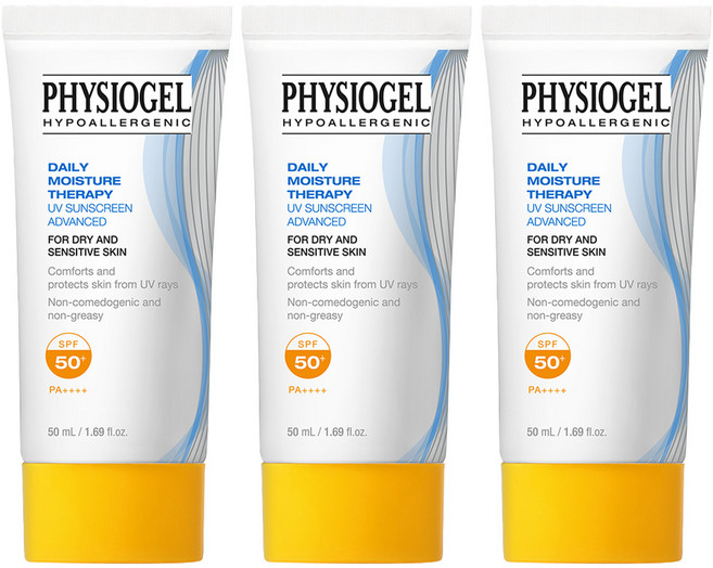 피지오겔 데일리 모이스처 테라피 유브이 썬스크린 어드밴스드 SPF50+ PA++++, 50ml, 3개